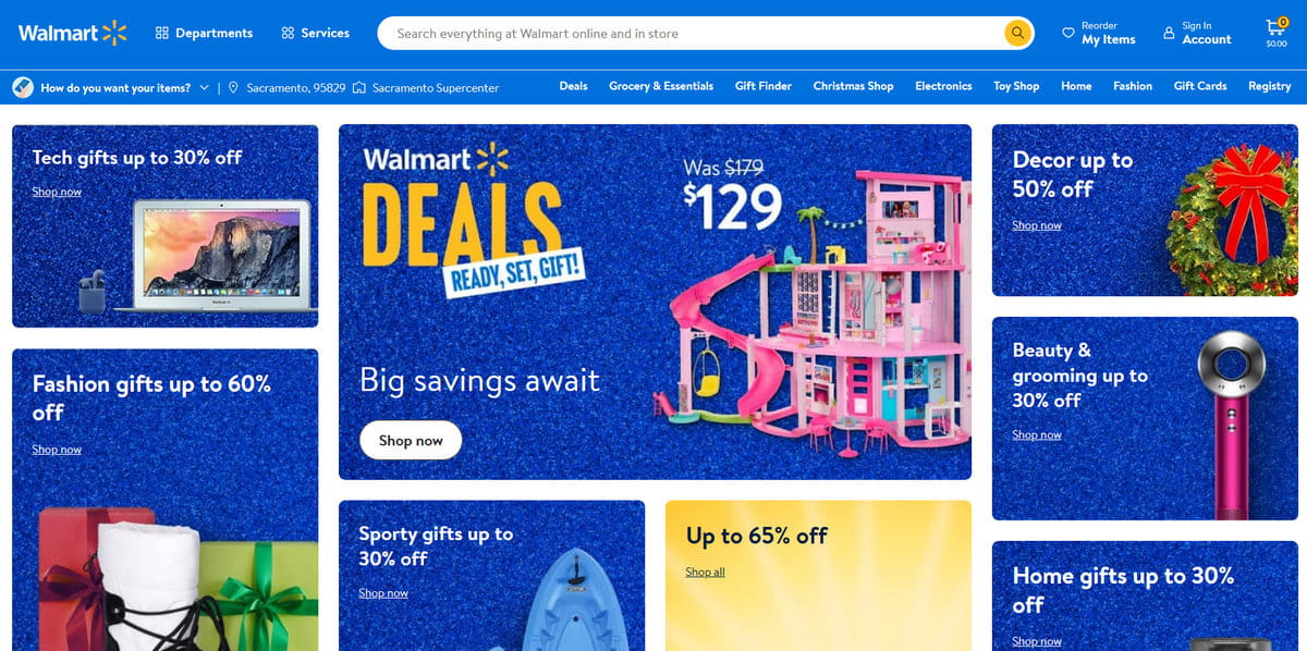 Walmart - one of the largest ecommerce platforms in 2024
